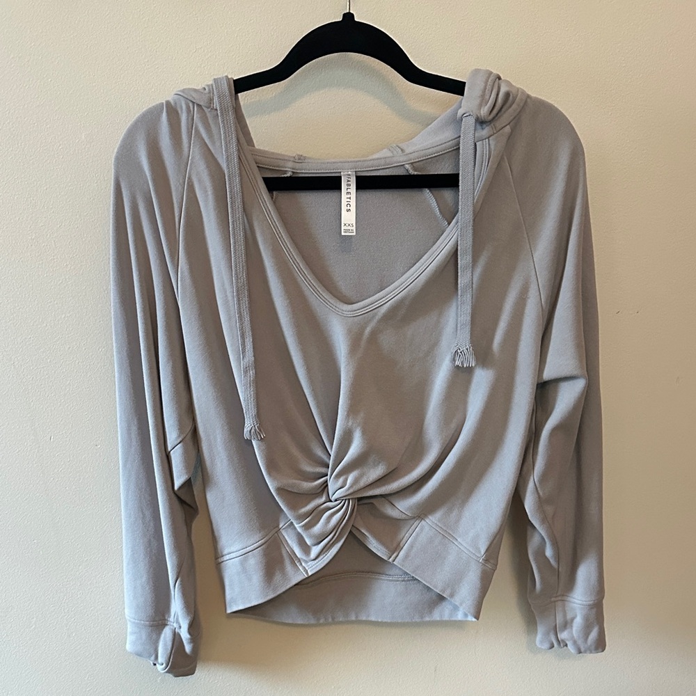 Fabletics Twist Front Hoodie Top